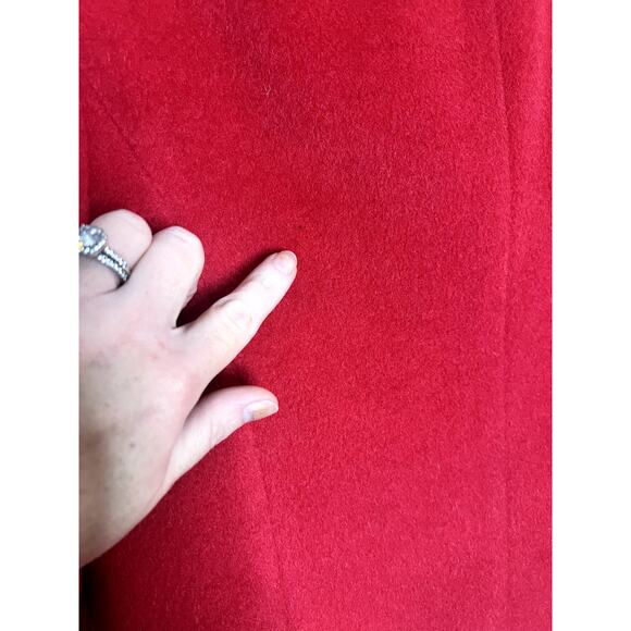 David Brooks women's red wool mohair blend long sleeve lined blazer Size Small - Picture 8 of 9
